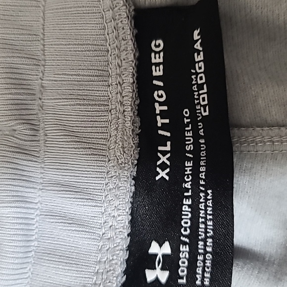 Men's Under Armour sweatpants. Grey.  XXL. Banded ankles. Tie/elastic waist. NWT - Picture 3 of 5